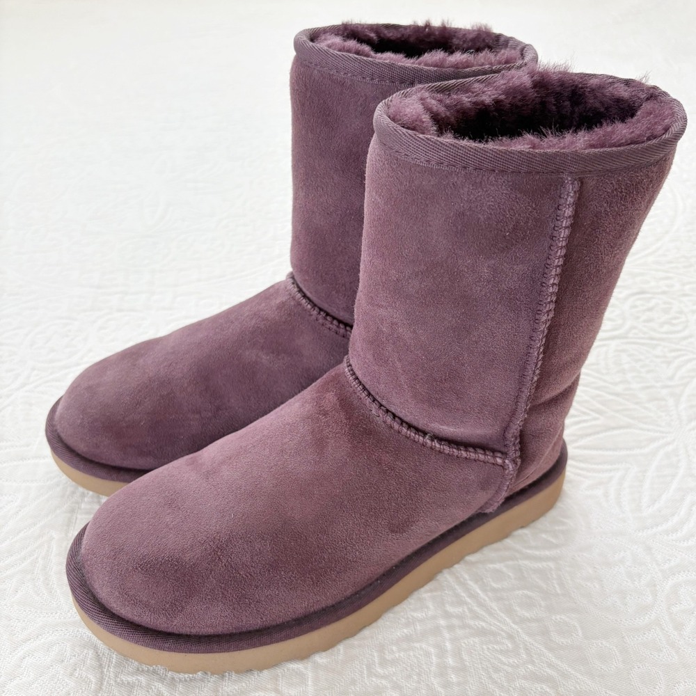 UGG Women's Classic Short II Shearling Boots,‎ Purple
